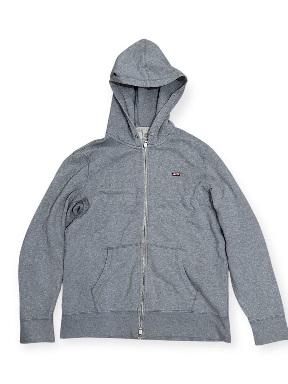 Levis grey zip up sweater